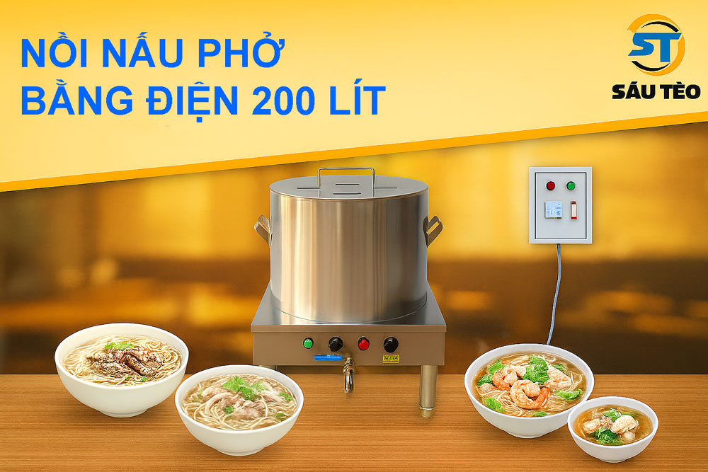 noi nau pho bang dien 200 lit 11 | Inox Sáu Tèo nồi nấu phở 200 lít bằng điện