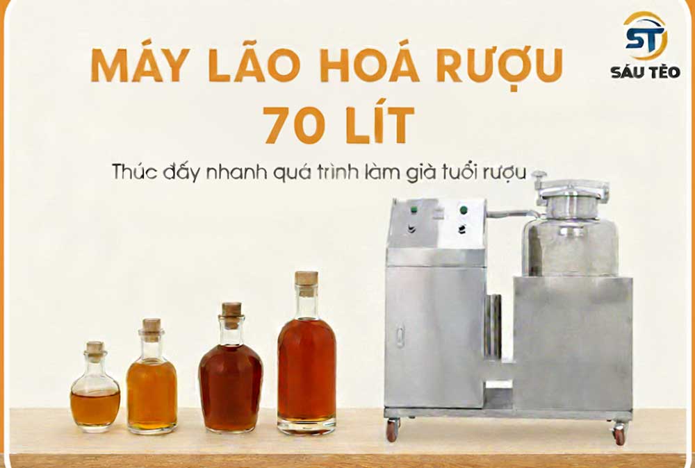 may lao hoa ruou 70 lit | Inox Sáu Tèo máy lão hoá rượu 70 lít